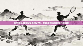 华为手机如何安全连接VPN，配置步骤与实用技巧全解析
