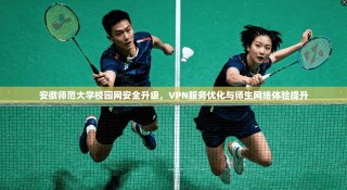 安徽师范大学校园网安全升级，VPN服务优化与师生网络体验提升
