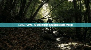 Latter VPN，安全与隐私的新型网络隧道解决方案