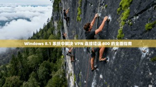 Windows 8.1 系统中解决 VPN 连接错误 800 的全面指南