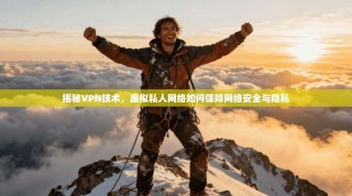 揭秘VPN技术，虚拟私人网络如何保障网络安全与隐私
