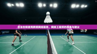 合法合规使用跨境网络服务，网络工程师的视角与建议