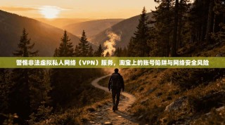 警惕非法虚拟私人网络（VPN）服务，淘宝上的账号陷阱与网络安全风险