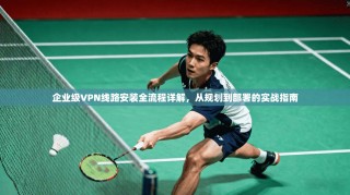 企业级VPN线路安装全流程详解，从规划到部署的实战指南