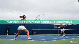 为何某些网络资源需通过VPN访问？从技术原理到使用建议的全面解析