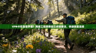 VPN卡在登录界面？网络工程师教你三步排查法，快速恢复连接