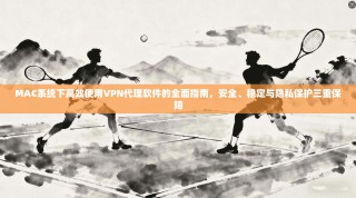 MAC系统下高效使用VPN代理软件的全面指南，安全、稳定与隐私保护三重保障