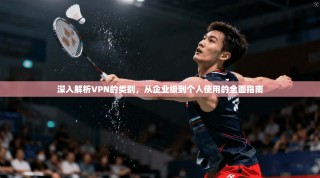 深入解析VPN的类别，从企业级到个人使用的全面指南