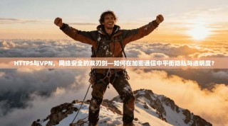 HTTPS与VPN，网络安全的双刃剑—如何在加密通信中平衡隐私与透明度？