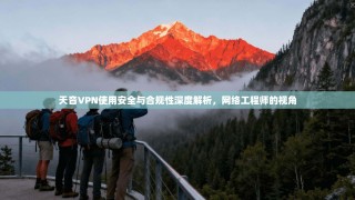 天音VPN使用安全与合规性深度解析，网络工程师的视角
