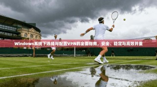 Windows系统下选择与配置VPN的全面指南，安全、稳定与高效并重