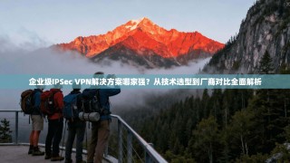 企业级IPSec VPN解决方案哪家强？从技术选型到厂商对比全面解析