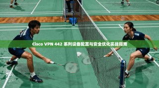 Cisco VPN 442 系列设备配置与安全优化实战指南