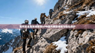 如何安全高效地使用VPN提升网络体验与隐私保护
