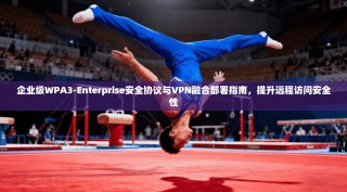 企业级WPA3-Enterprise安全协议与VPN融合部署指南，提升远程访问安全性