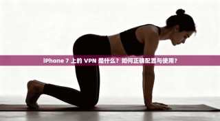 iPhone 7 上的 VPN 是什么？如何正确配置与使用？