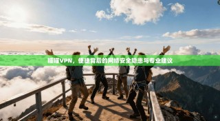 喵喵VPN，便捷背后的网络安全隐患与专业建议