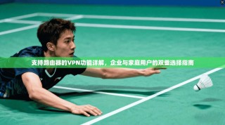 支持路由器的VPN功能详解，企业与家庭用户的双重选择指南