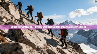 详解TIM VPN设置，如何安全高效地连接企业网络与远程办公环境