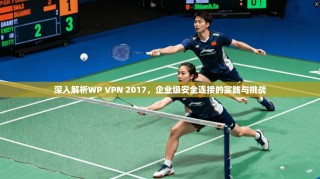 深入解析WP VPN 2017，企业级安全连接的实践与挑战