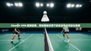 Oberlin VPN 使用指南，高校网络环境下的安全与访问优化策略