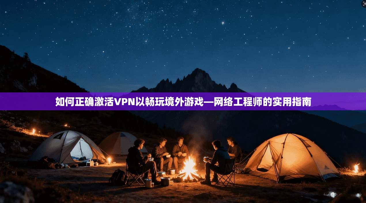 如何正确激活VPN以畅玩境外游戏—网络工程师的实用指南