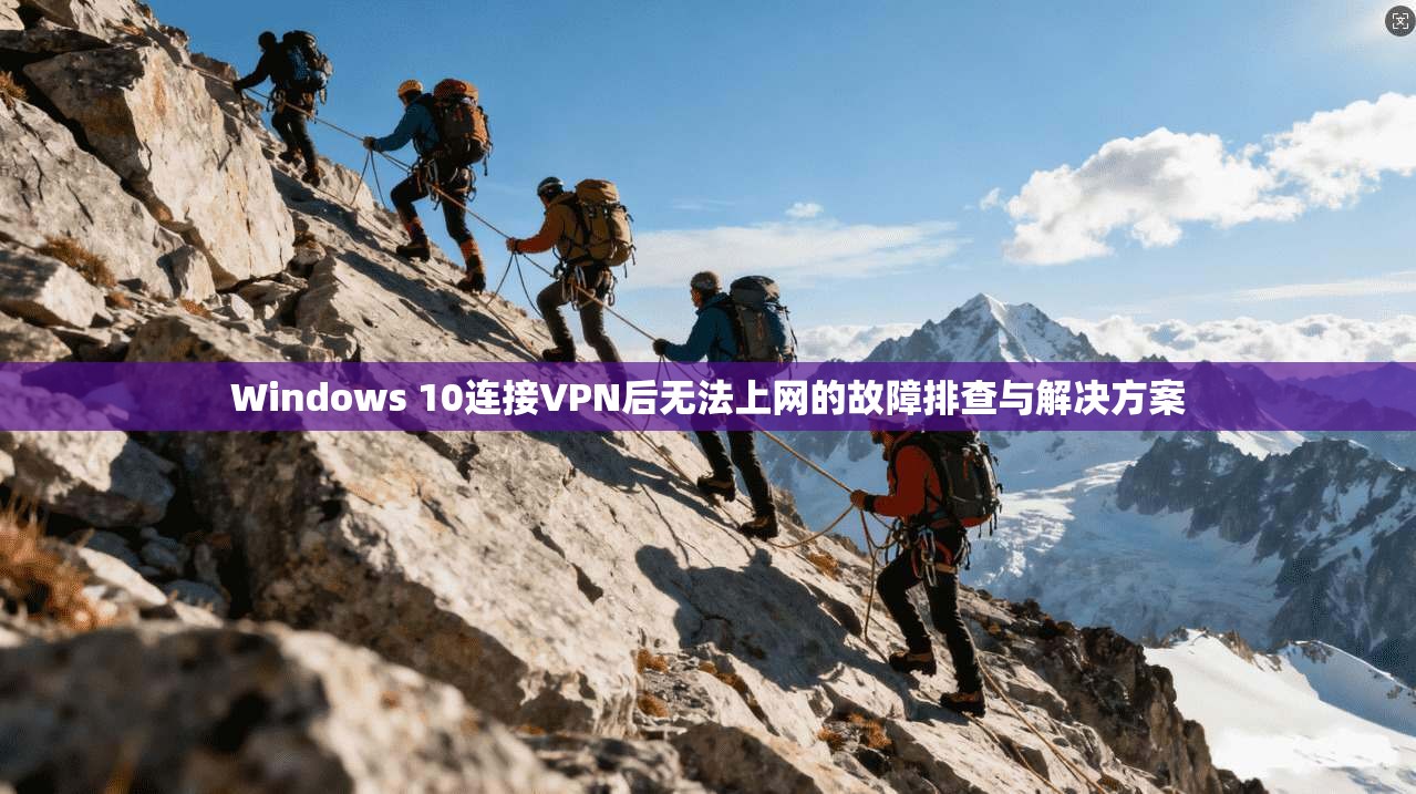 Windows 10连接VPN后无法上网的故障排查与解决方案 第1张 Windows 10连接VPN后无法上网的故障排查与解决方案 第1张