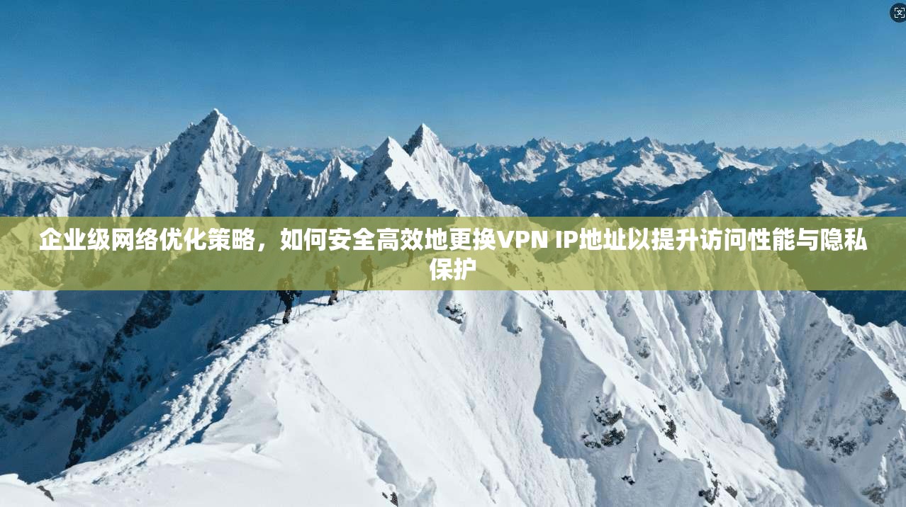 企业级网络优化策略，如何安全高效地更换VPN IP地址以提升访问性能与隐私保护  第1张