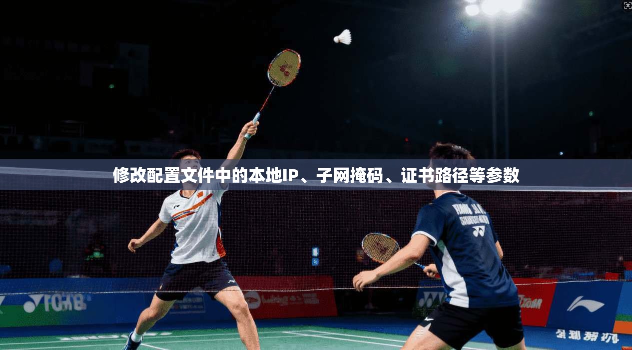 修改配置文件中的本地IP、子网掩码、证书路径等参数  第1张