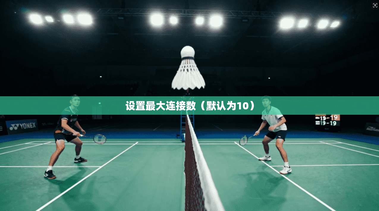 设置最大连接数（默认为10）  第1张