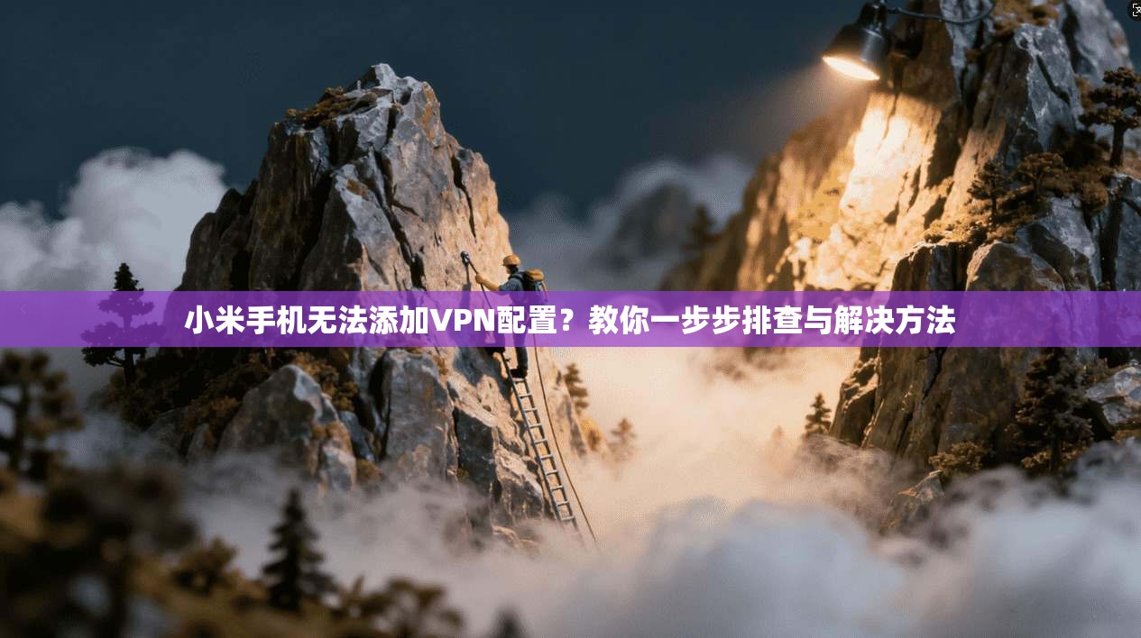 小米手机无法添加VPN配置？教你一步步排查与解决方法  第1张