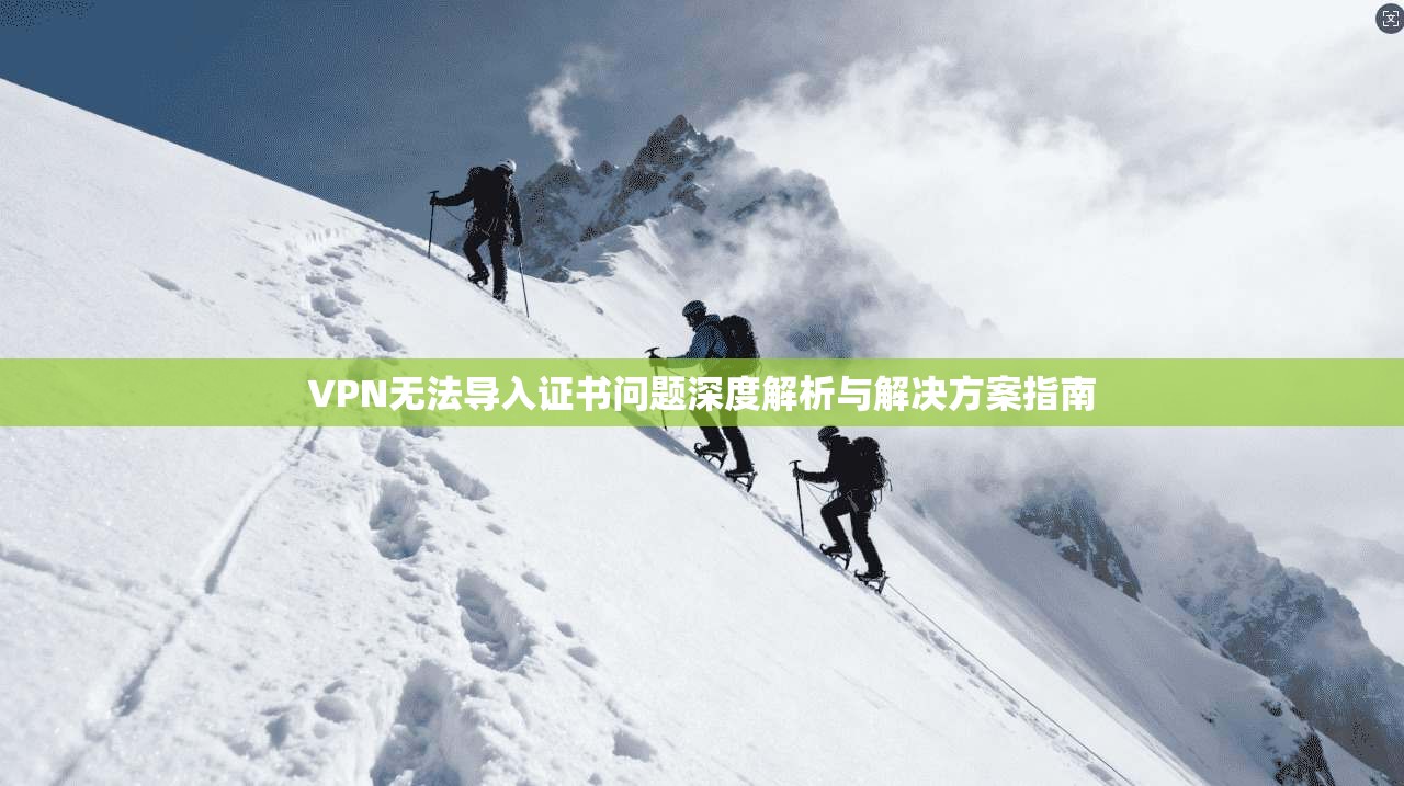VPN无法导入证书问题深度解析与解决方案指南 第1张 VPN无法导入证书问题深度解析与解决方案指南 第1张
